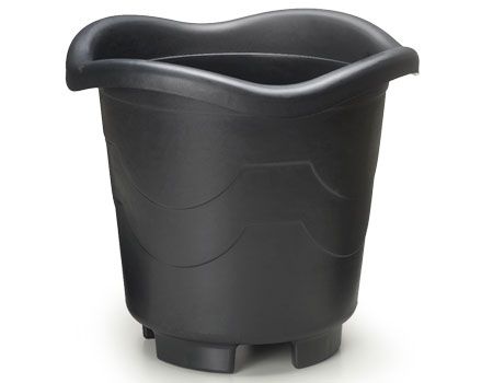 VASO REDONDO EXTRA G PRETO